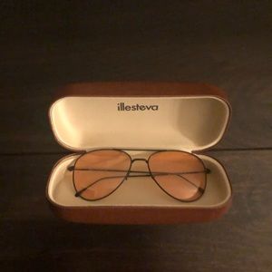 Illesteva Orange Aviator Sunglasses!!
